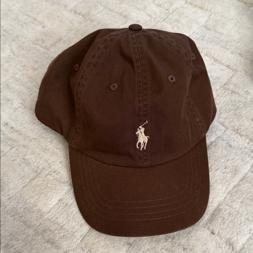 Polo by Ralph Lauren Dark Brown Hat Brand New with Tags